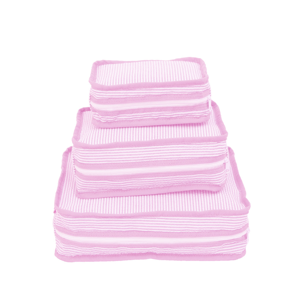 Stacking Set | Pink Seersucker – Letters and Loops